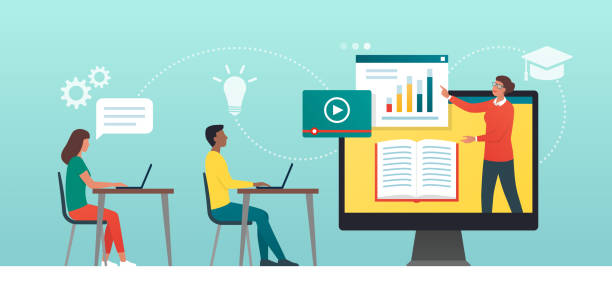 E-learning platform and distance learning: academic students following online courses in a virtual class
